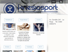 Tablet Screenshot of kinesiosport.com.ar